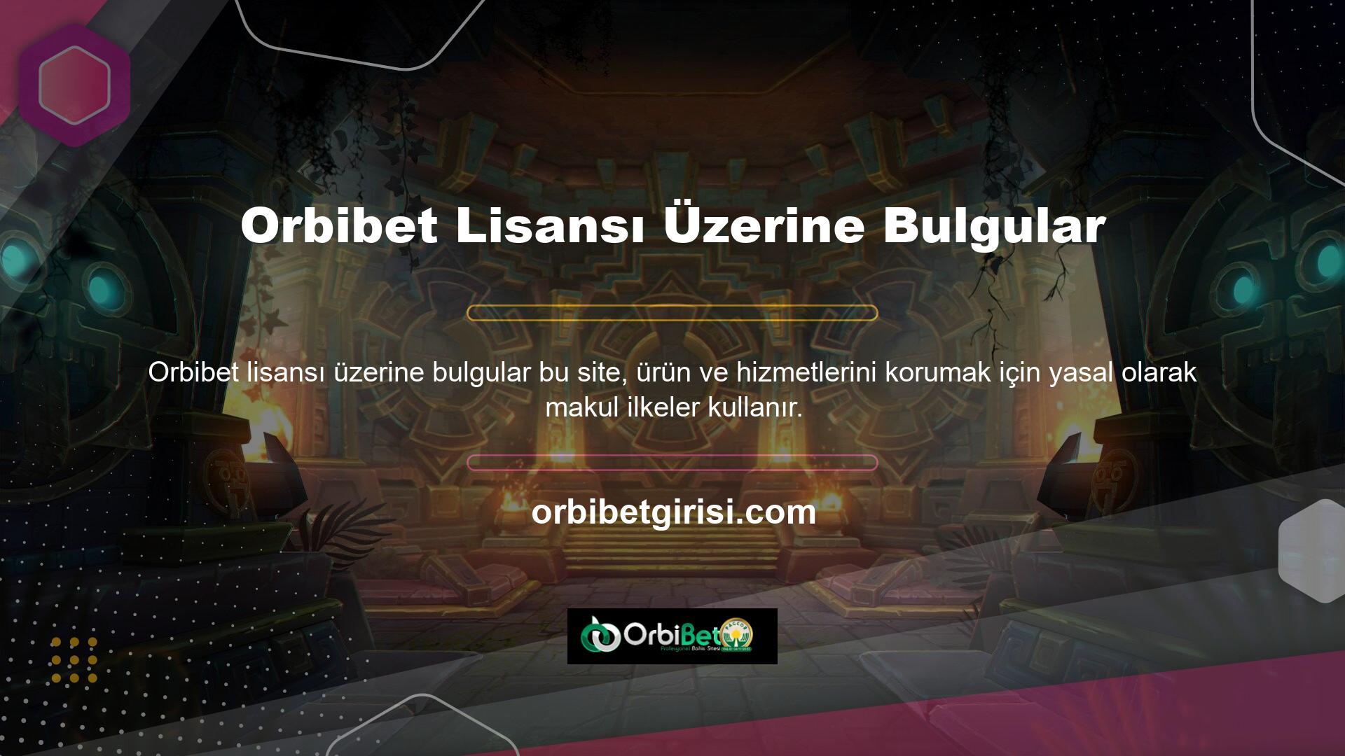 İçeriğin kalitesi, avantajları ve artırılmış güvenliği nedeniyle Orbibet sitesine üye olmanızı öneririz